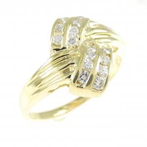 K18YG ダイヤモンド リング 0.30CT