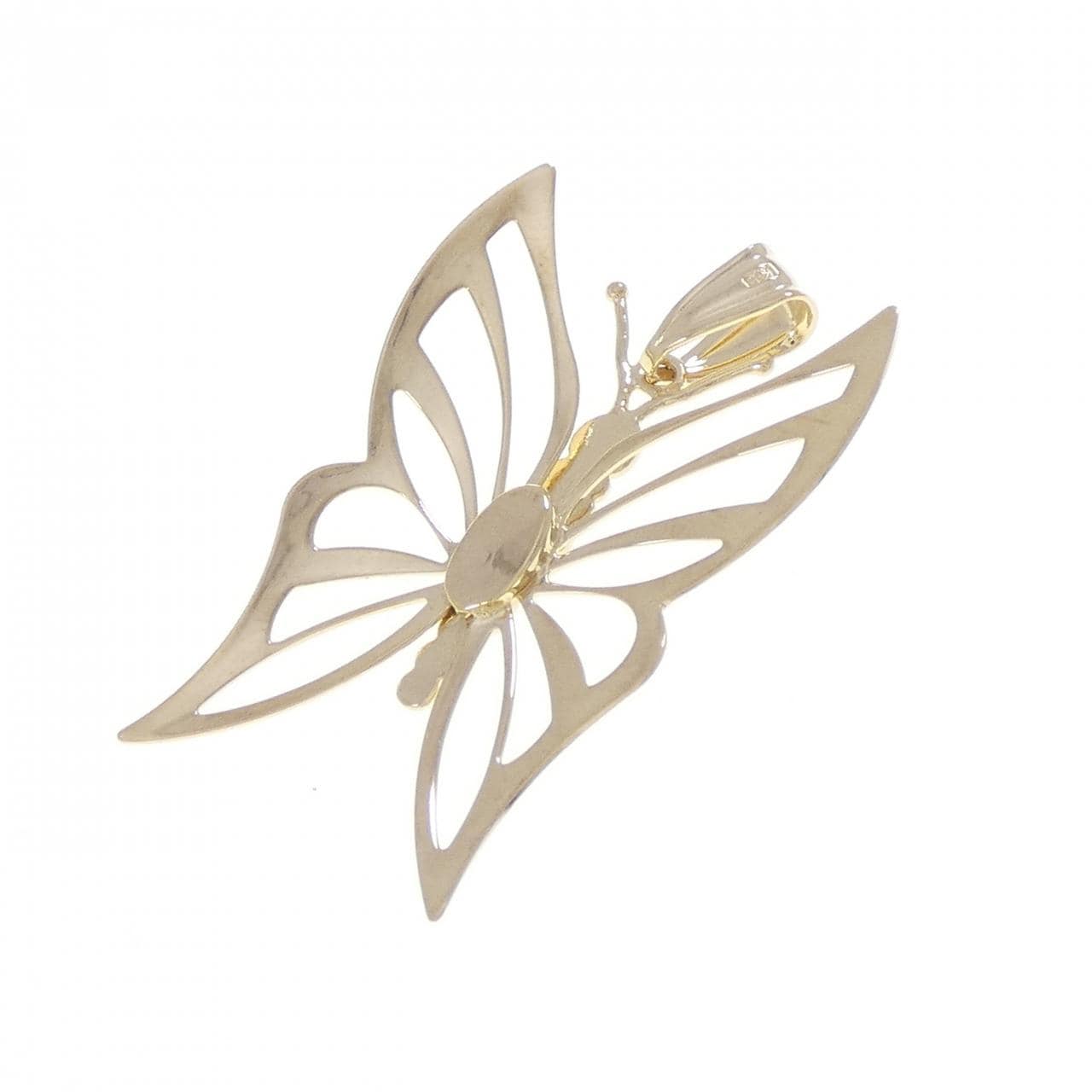 K18YG バタフライ ペンダント