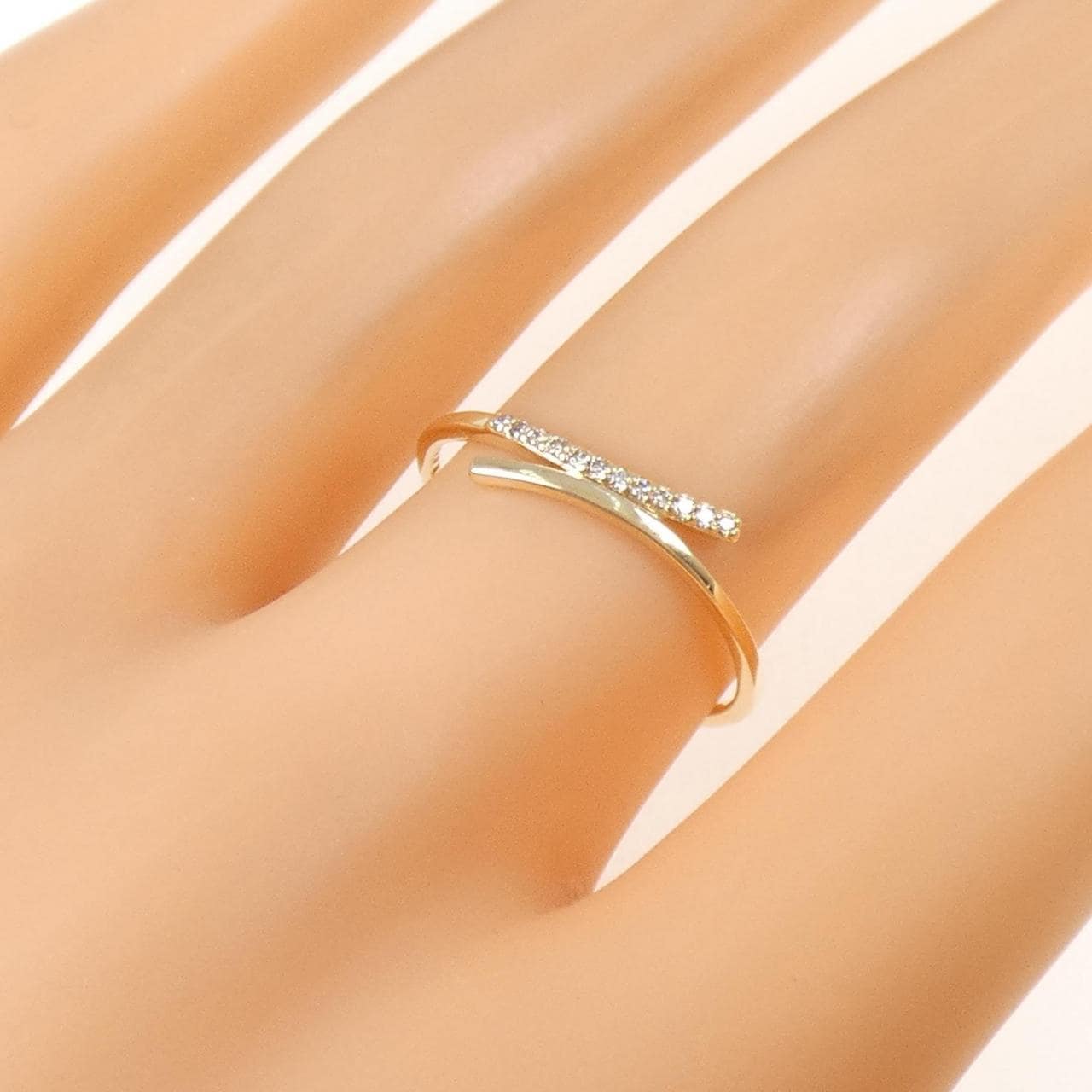 ジュエッテ K10YG リング 0.03CT