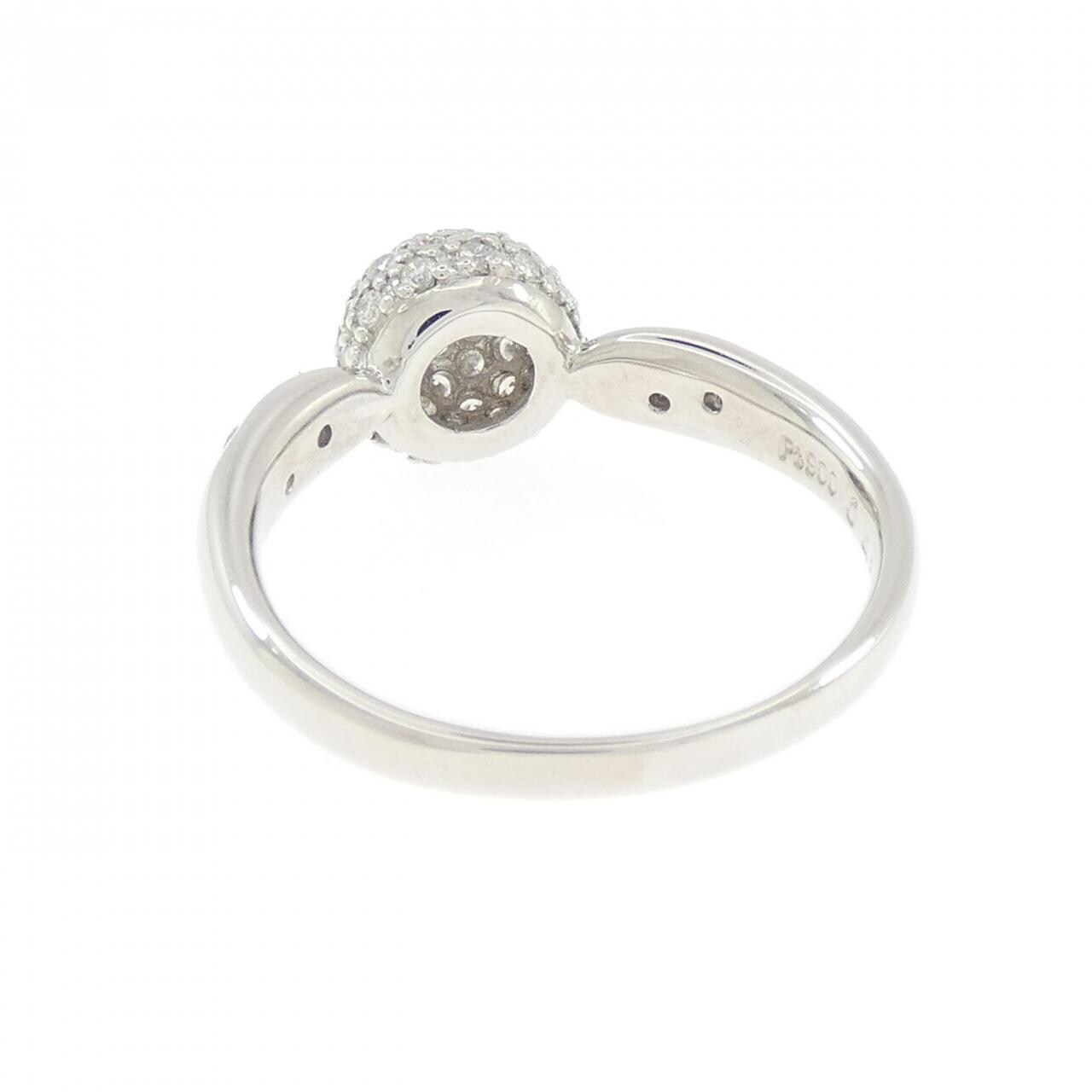 PT900 パヴェ ダイヤモンド リング 0.40CT