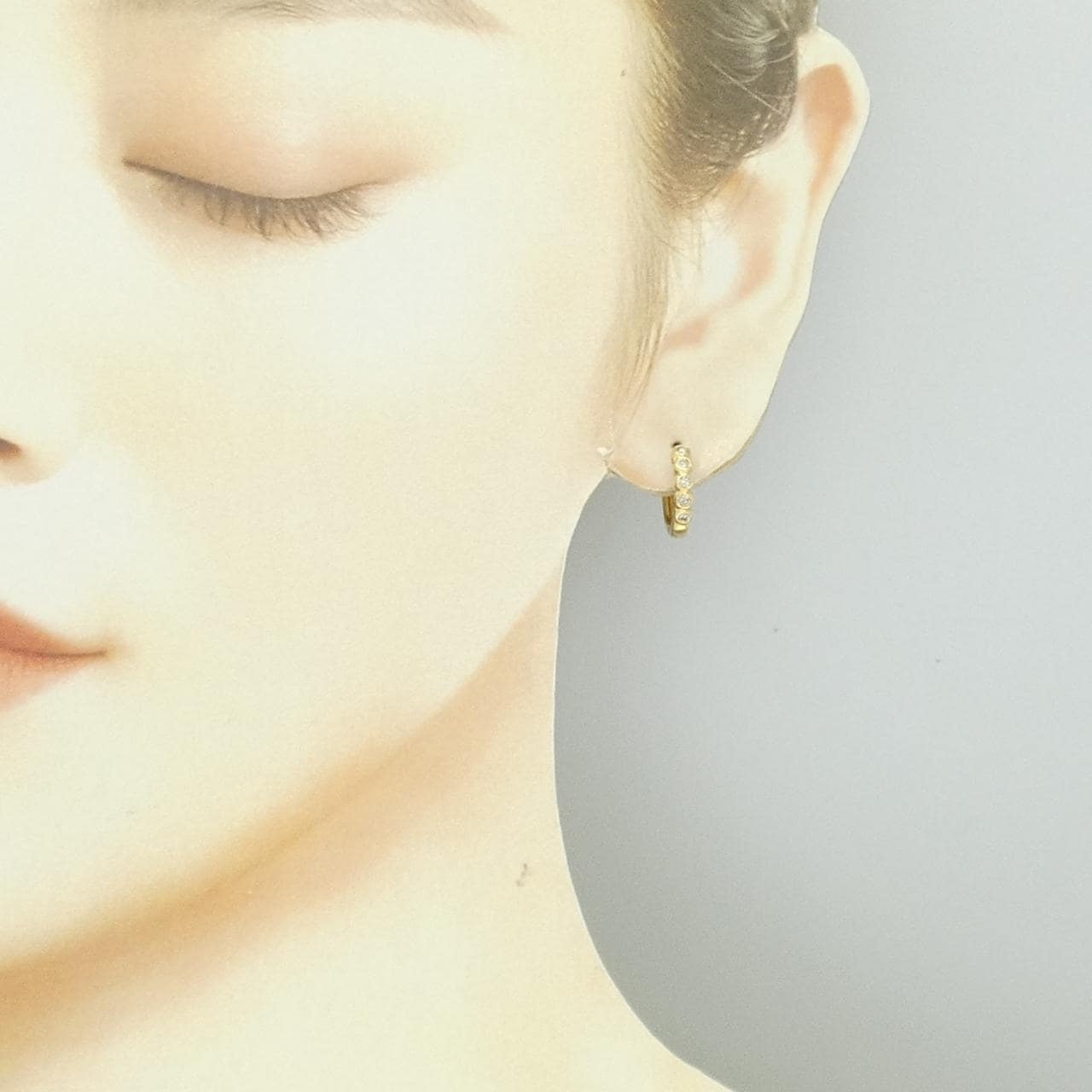 K18YG ダイヤモンド ピアス 0.20CT