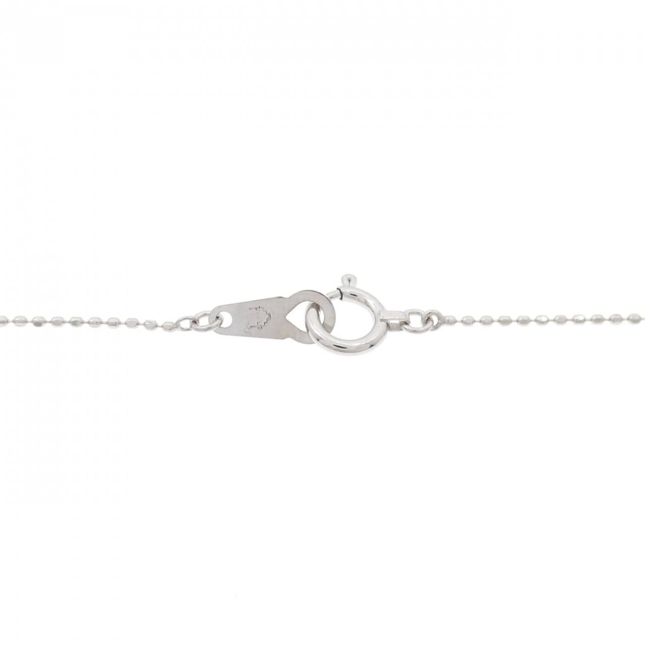 K18WG ダイヤモンド ネックレス 0.09CT