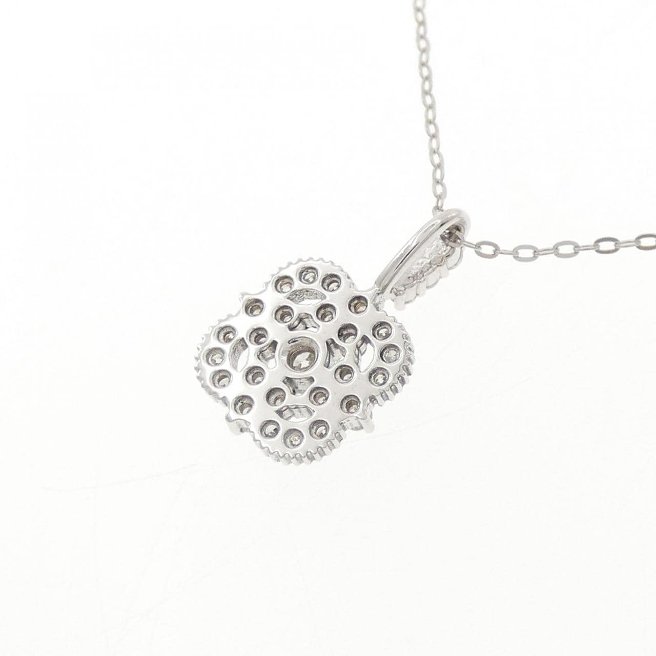 K18WG ダイヤモンド ネックレス 0.24CT