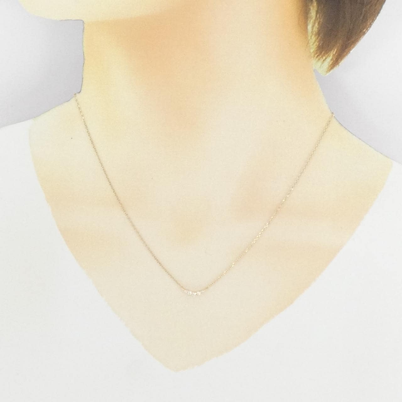 ヴァンドーム ダイヤモンド ネックレス 0.11CT