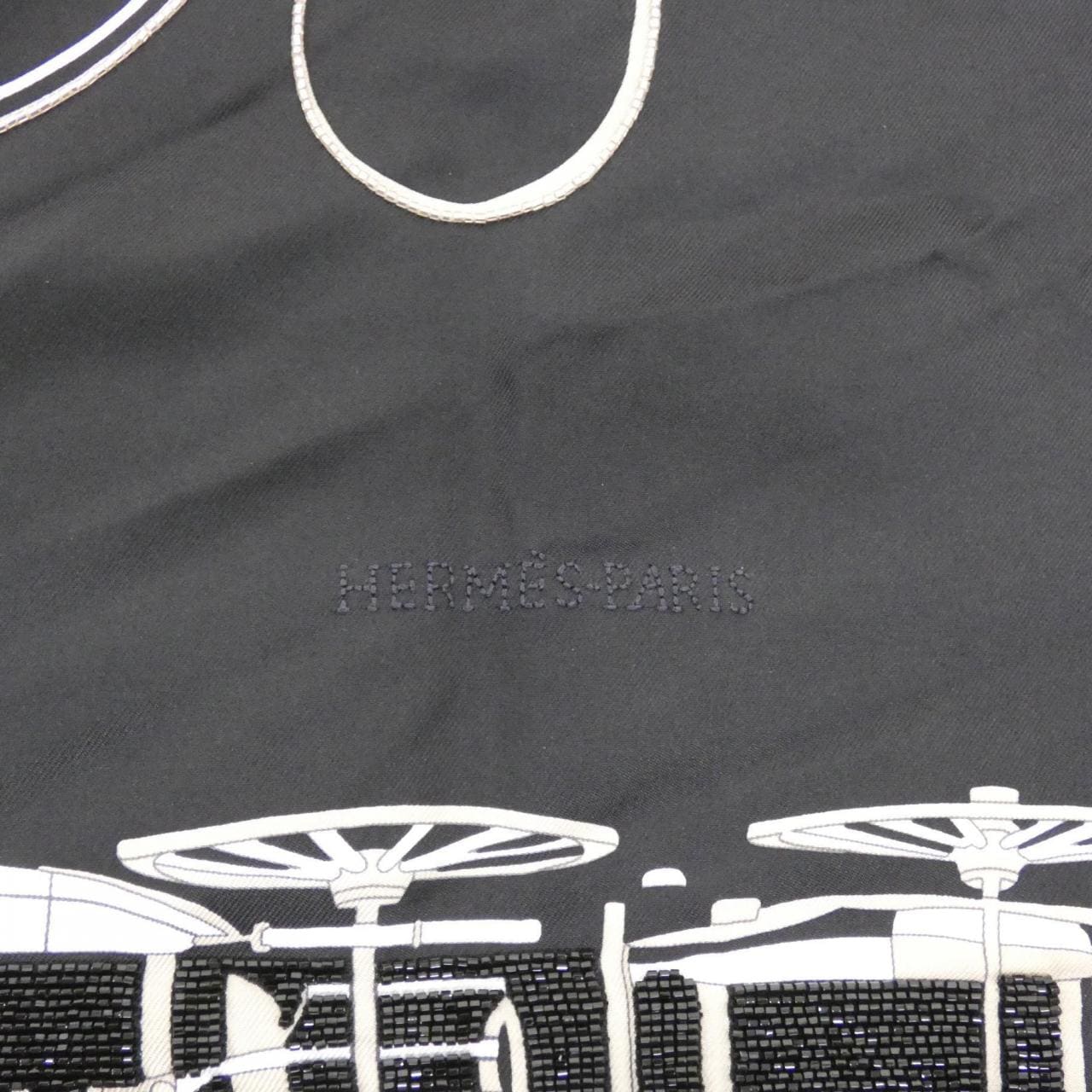 HERMES COMPLICATION EQUESTRE Carré Embroidery 90cm 594148S Scarf