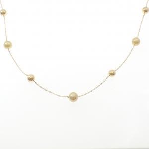 K18YG 白蝶パール ネックレス