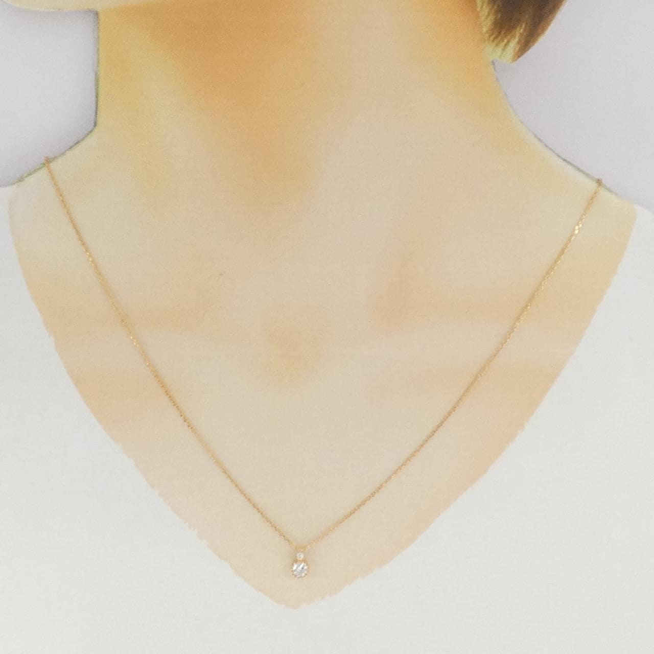 K18PG ダイヤモンド ネックレス 0.205CT