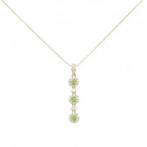 K18YG デマントイドガーネット ネックレス 0.34CT