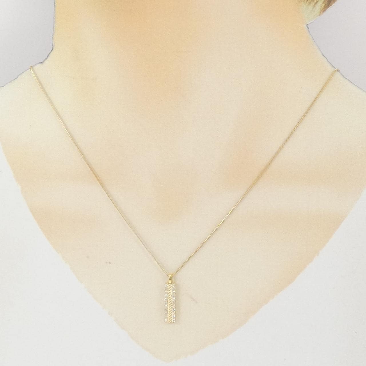 K18YG ダイヤモンド ネックレス 0.21CT