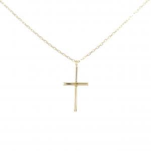K18YG cross necklace