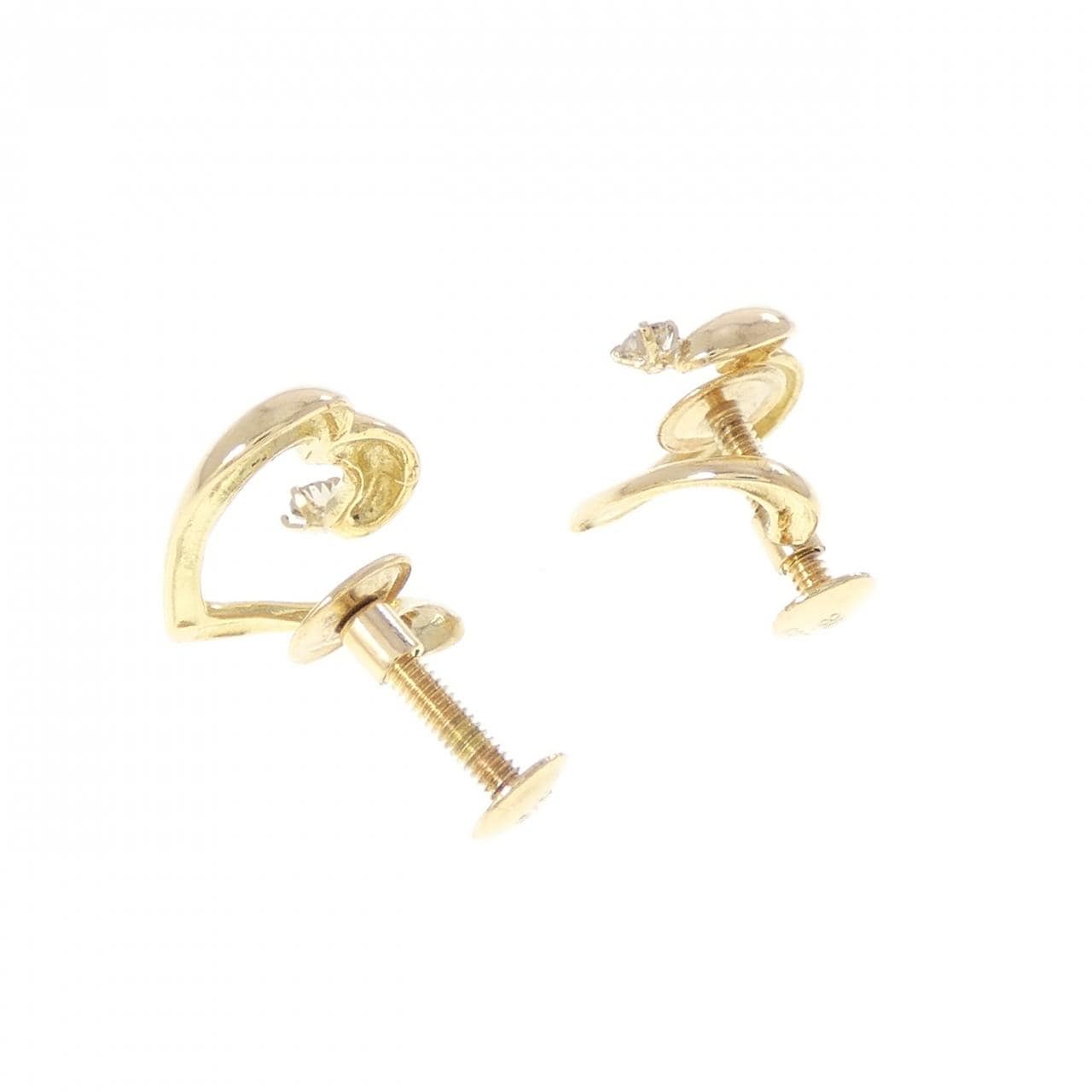 K18YG ダイヤモンド イヤリング 0.06CT