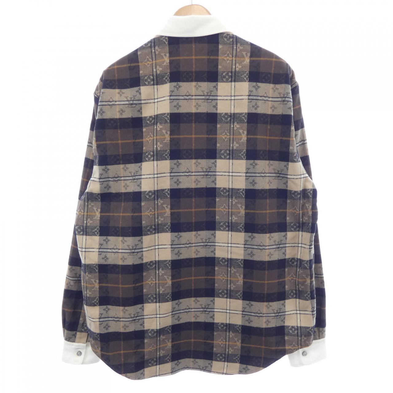 ルイヴィトン LOUIS VUITTON モノグラムフランネル HUS33WWLE シャツ