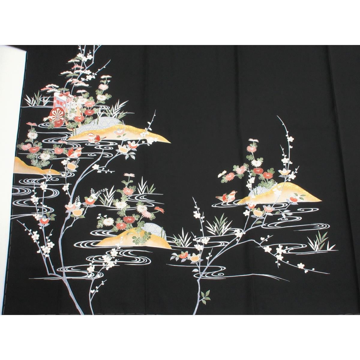 【未使用品】訪問着　友禅金彩加工