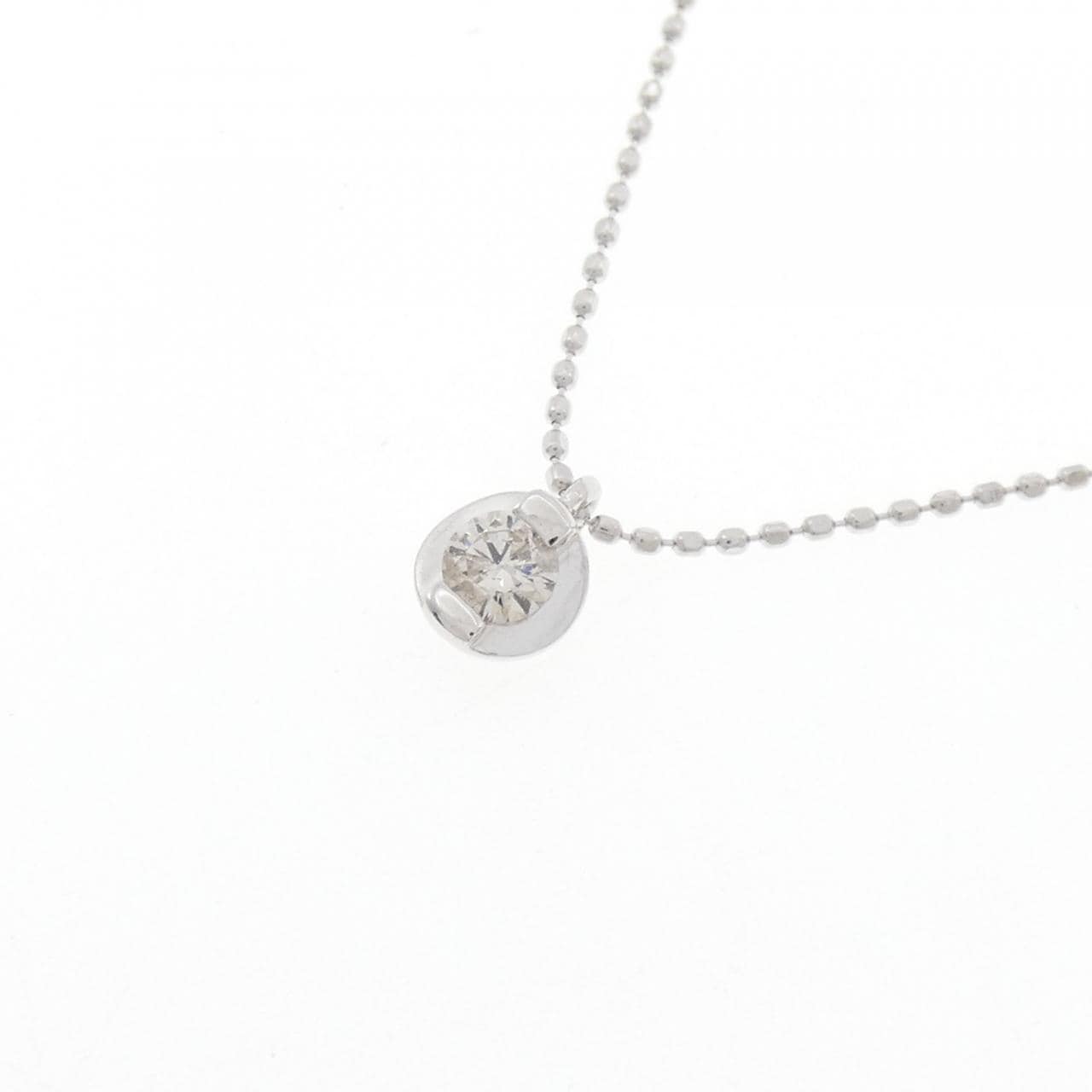 K10WG ダイヤモンド ネックレス 0.15CT