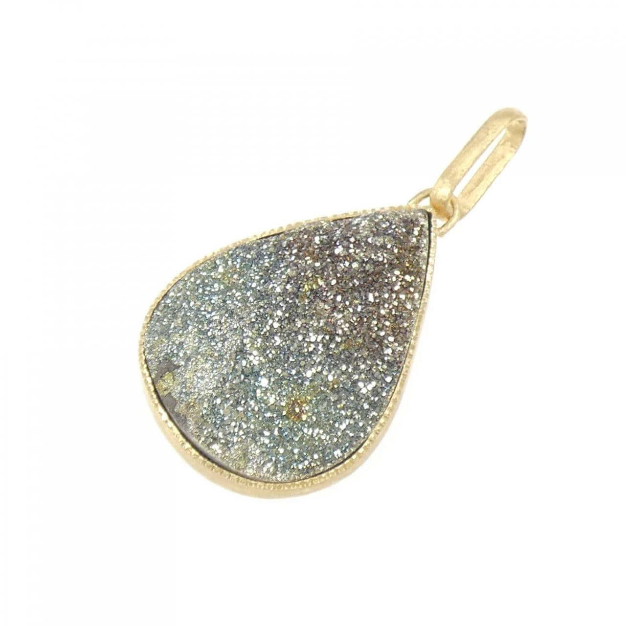 K18YG パイライト ペンダント 20.96CT