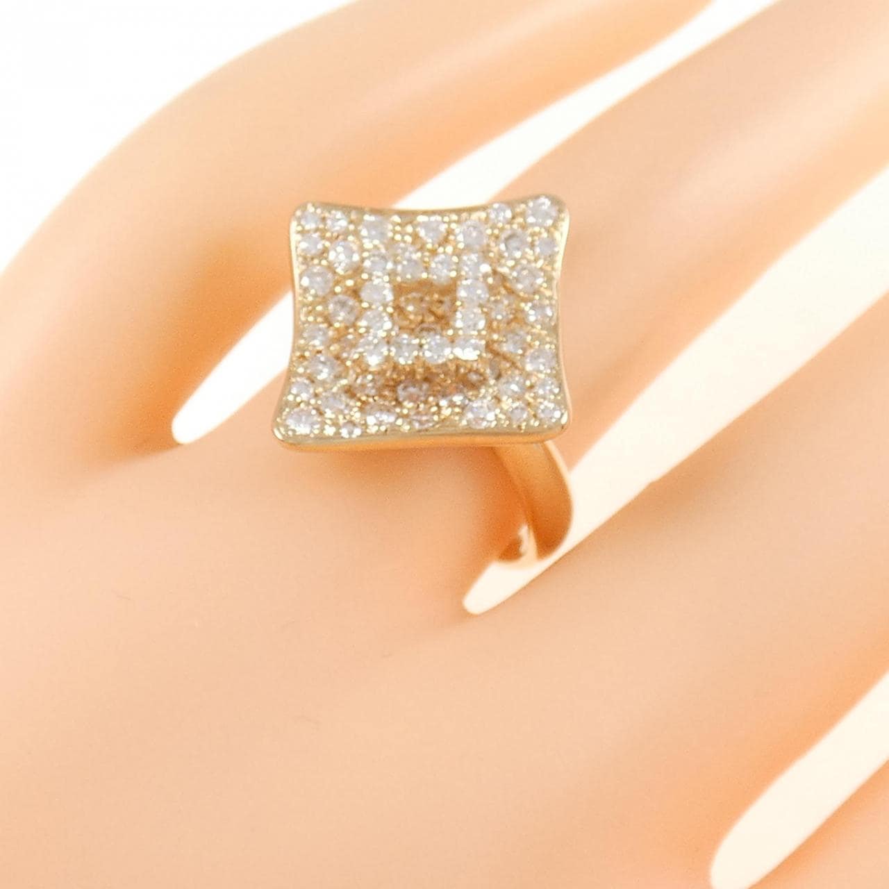 K18PG ダイヤモンド リング 1.00CT