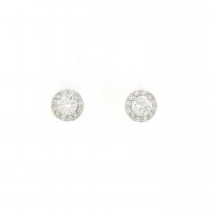 【リメイク】PT/ST ダイヤモンド ピアス 0.207CT 0.214CT F SI1 Good