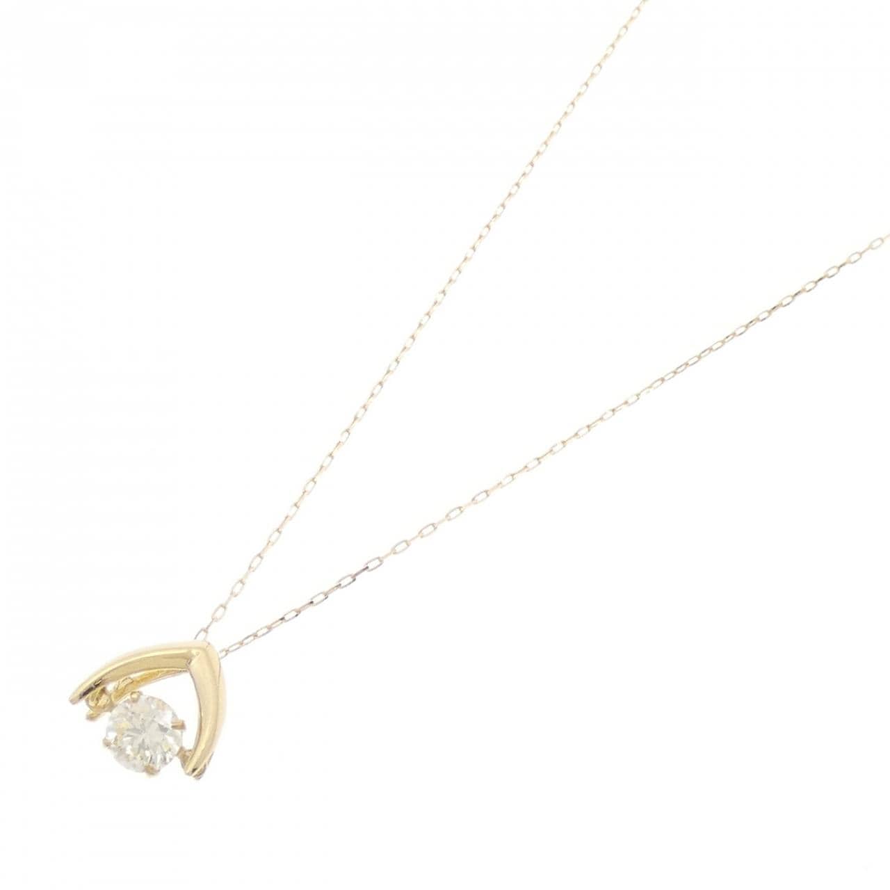[BRAND NEW] K18YG Diamond necklace 0.30CT