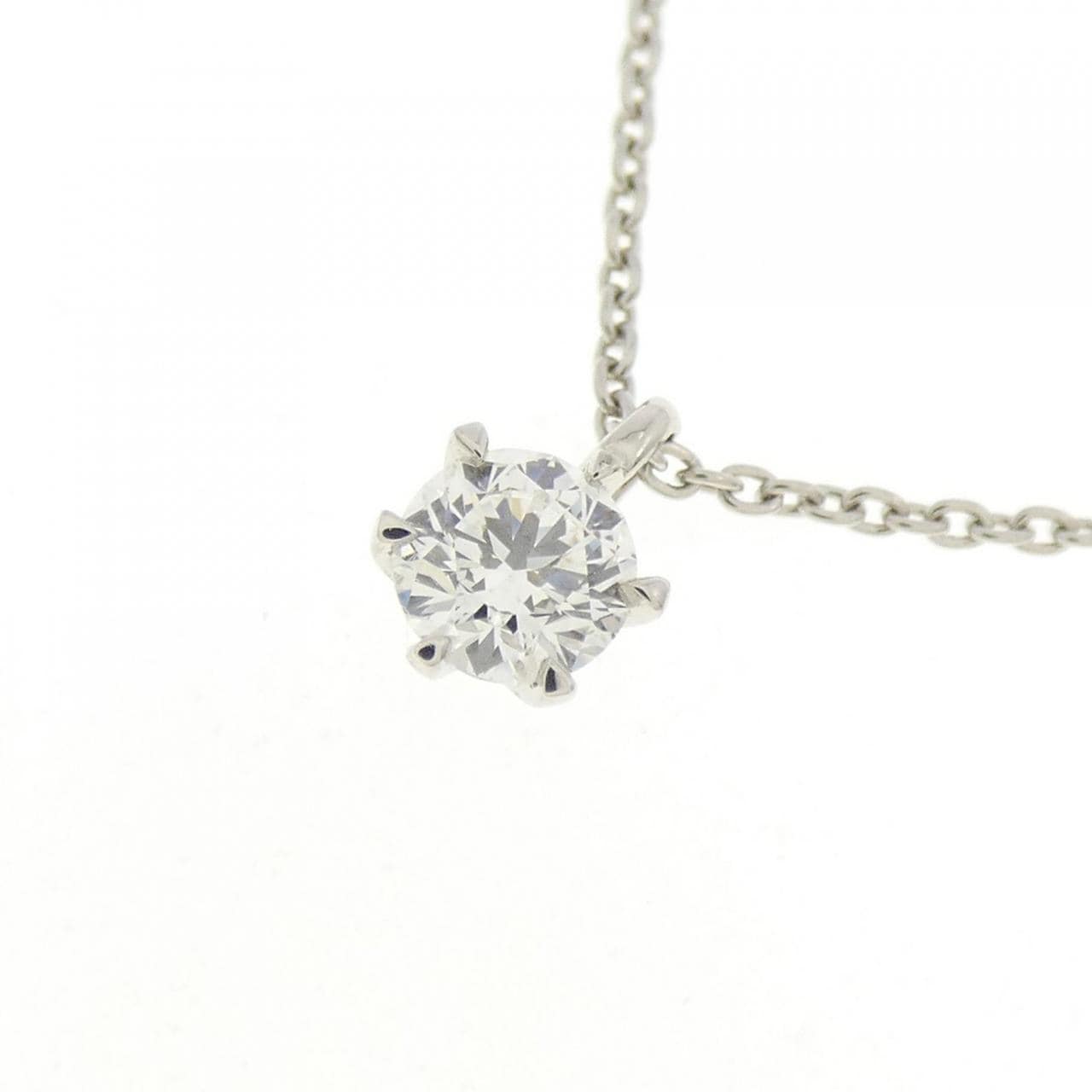 【リメイク】PT900/PT850 ダイヤモンド ネックレス 0.201CT E SI1 EXT H＆C