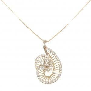 K18PG フラワー ダイヤモンド ネックレス 1.00CT