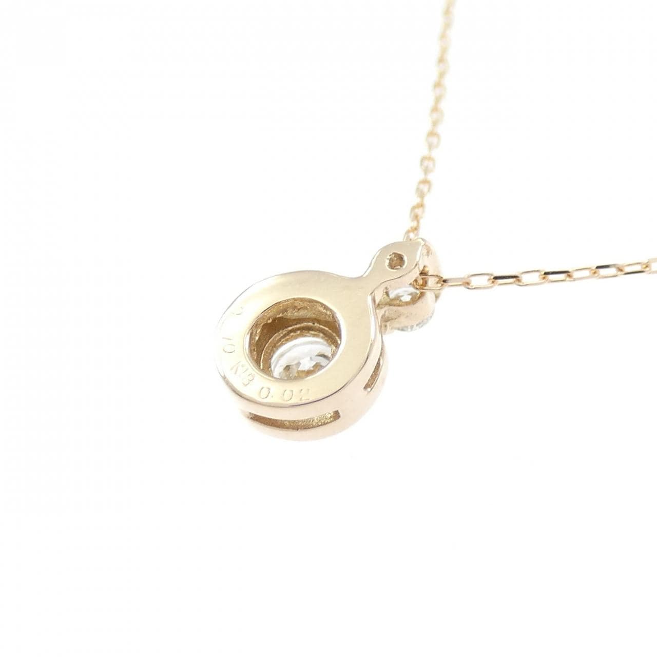 K18PG ダイヤモンド ネックレス 0.10CT