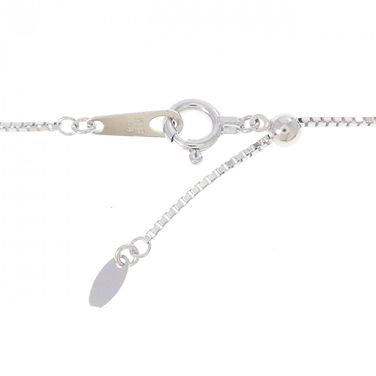 K18WG クロス ダイヤモンド ネックレス 1.00CT