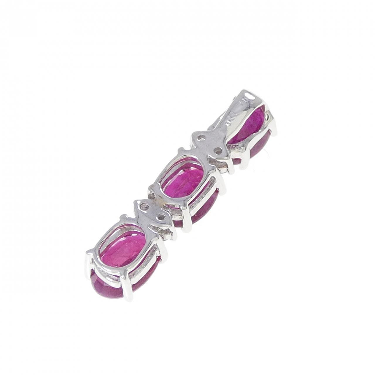 K18WG ルビー ペンダント 1.10CT