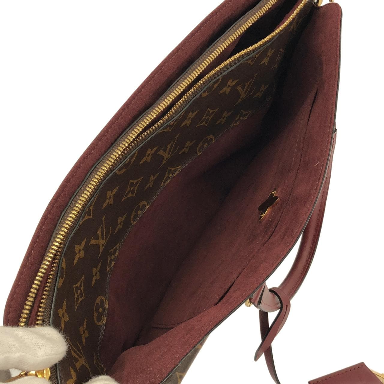 ルイヴィトン モノグラム フラワー ジップド トート MM M44348 バッグ