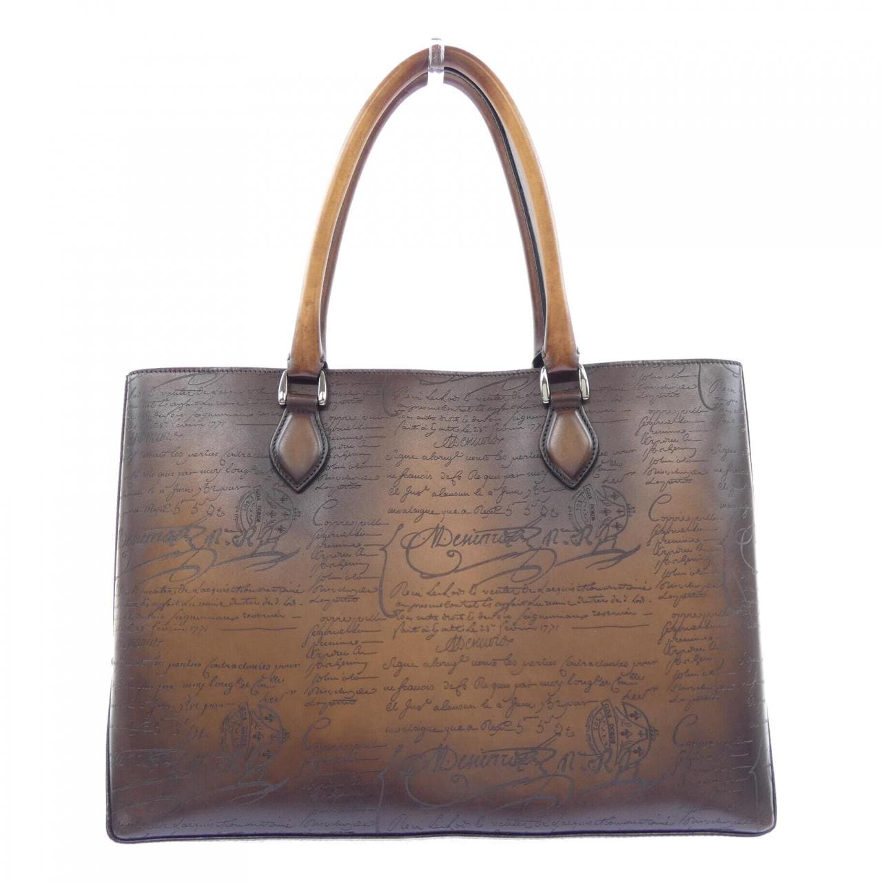 ベルルッティ Berluti トゥジュールスクリットレザートートバッグ BAG