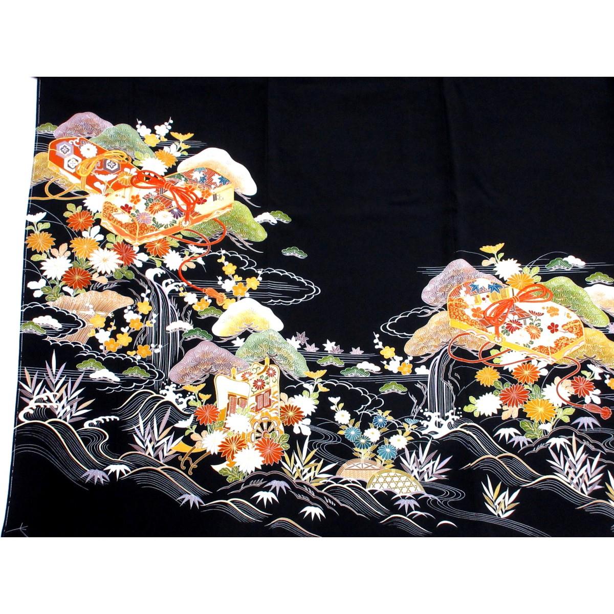 【未使用品】留袖　五三の桐【千總】