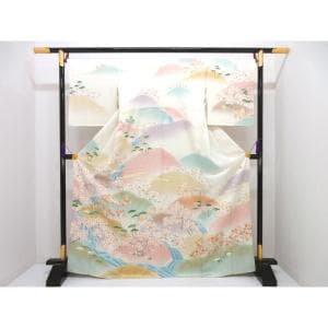 訪問着　友禅金彩加工