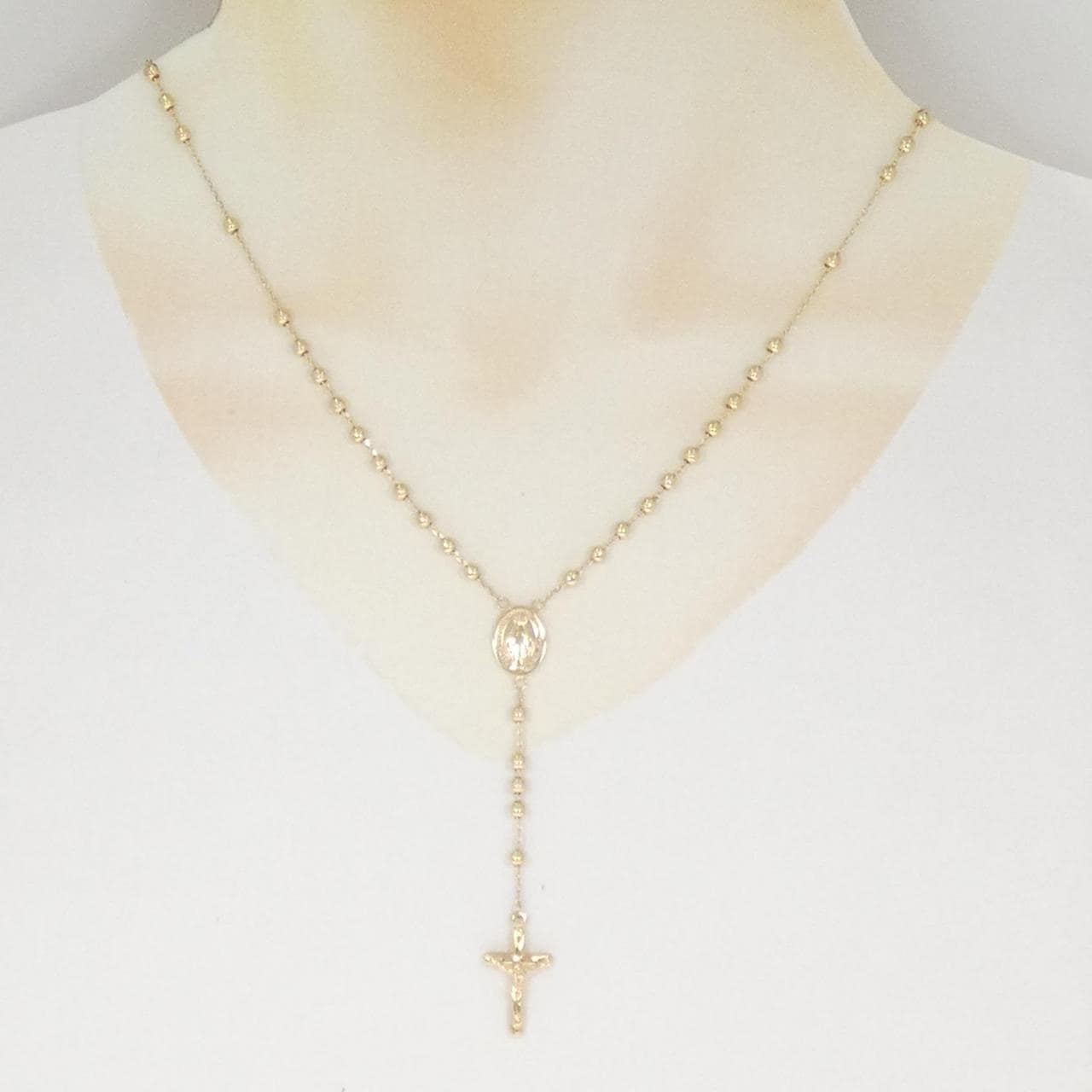 K18YG クロス ネックレス