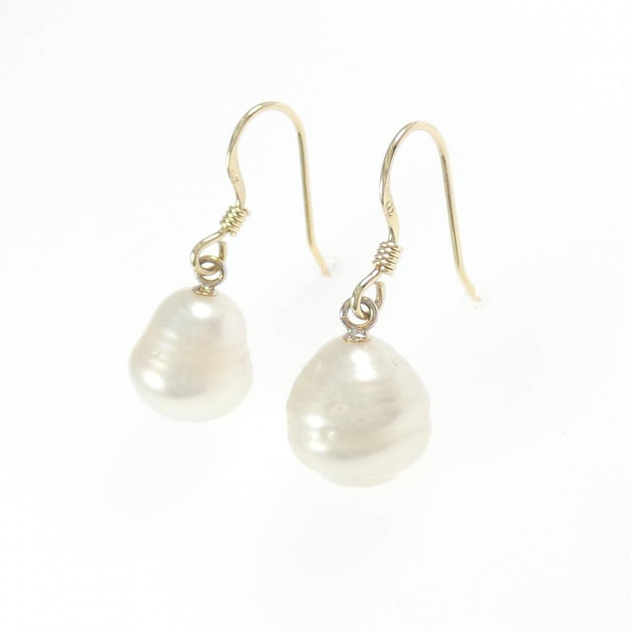 K14YG 白蝶パール ピアス