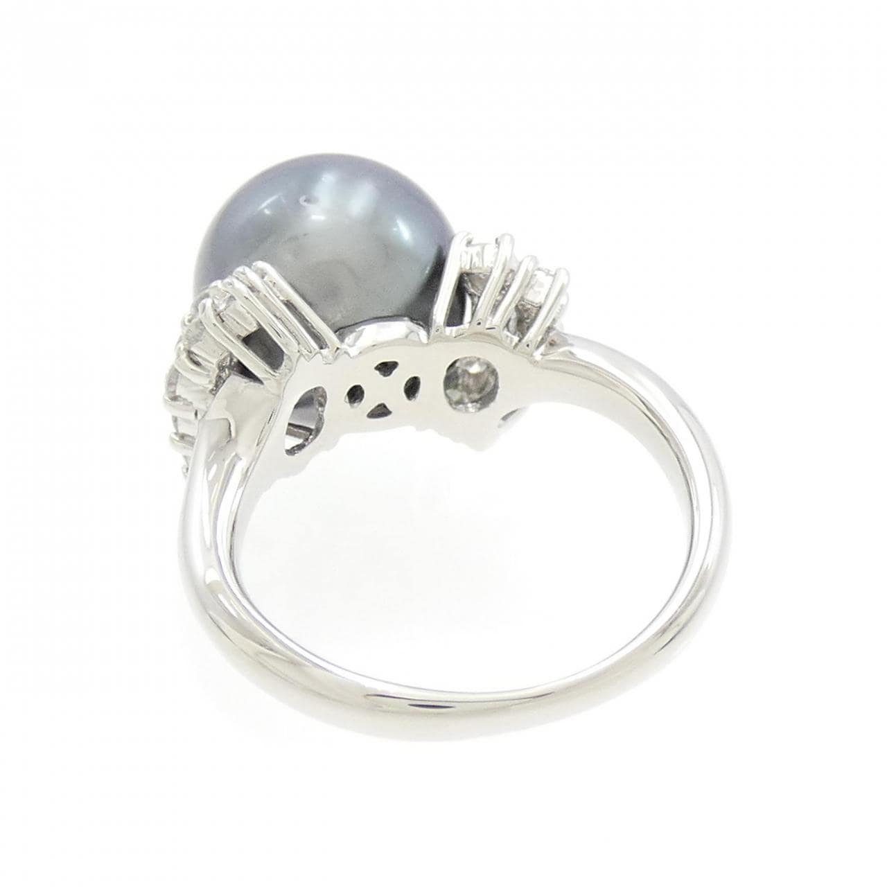 PT Black Butterfly Pearl Ring 11.8mm