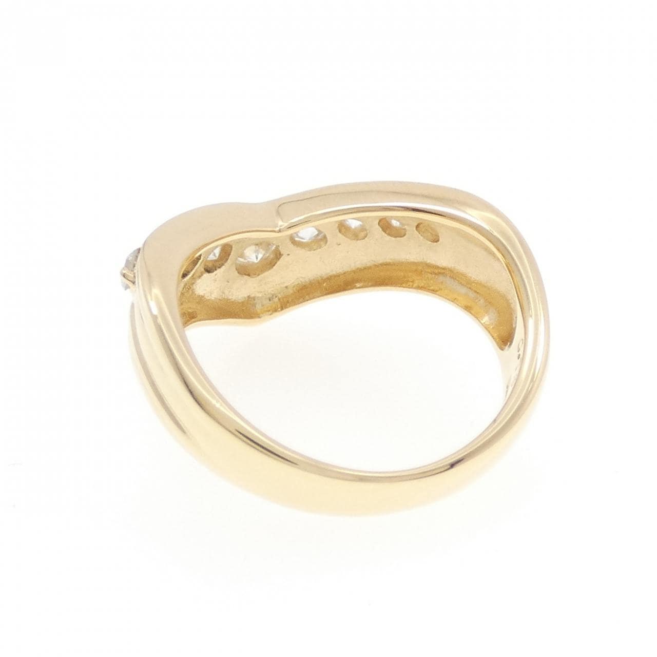 K18YG ダイヤモンド リング 0.76CT