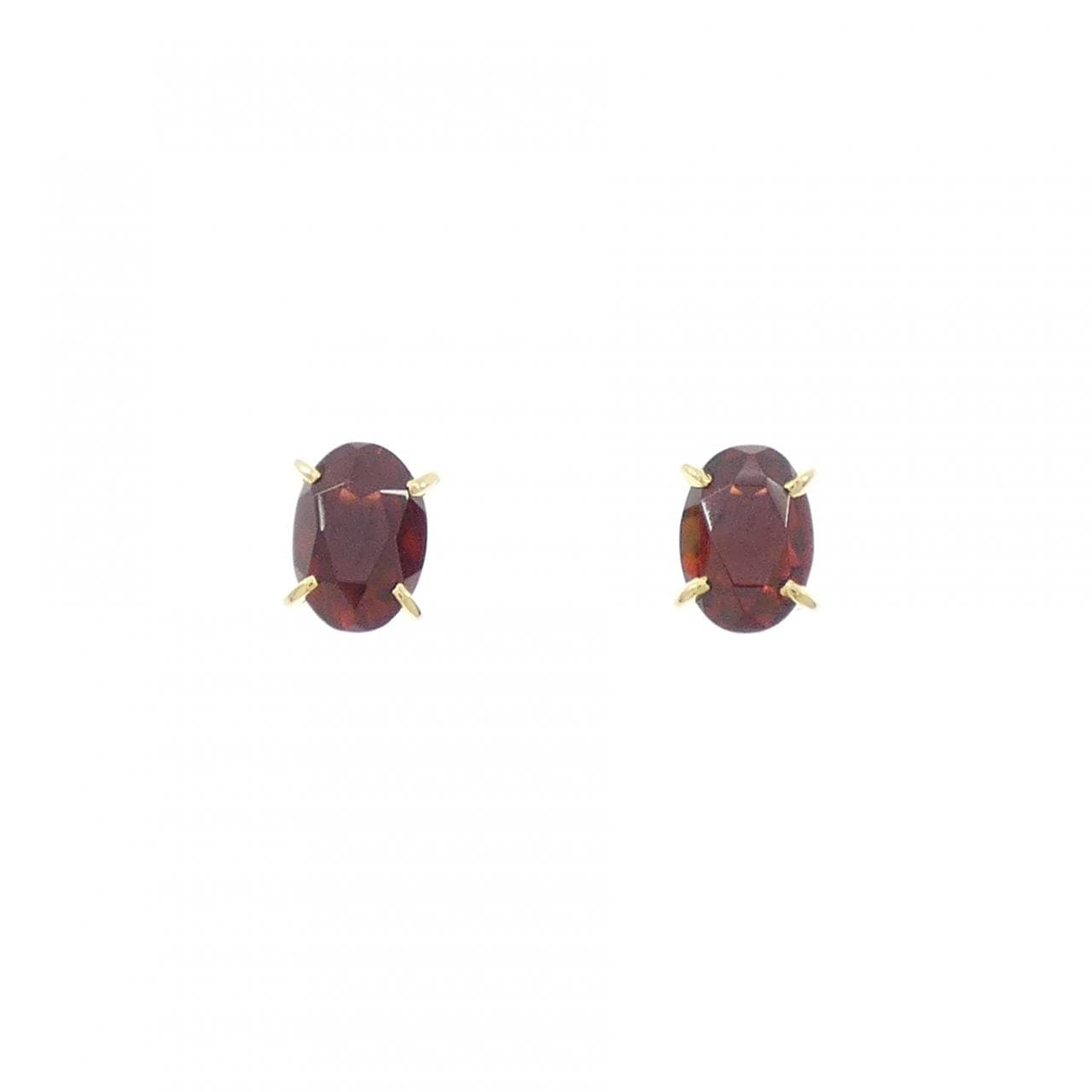K18YG ガーネット ピアス