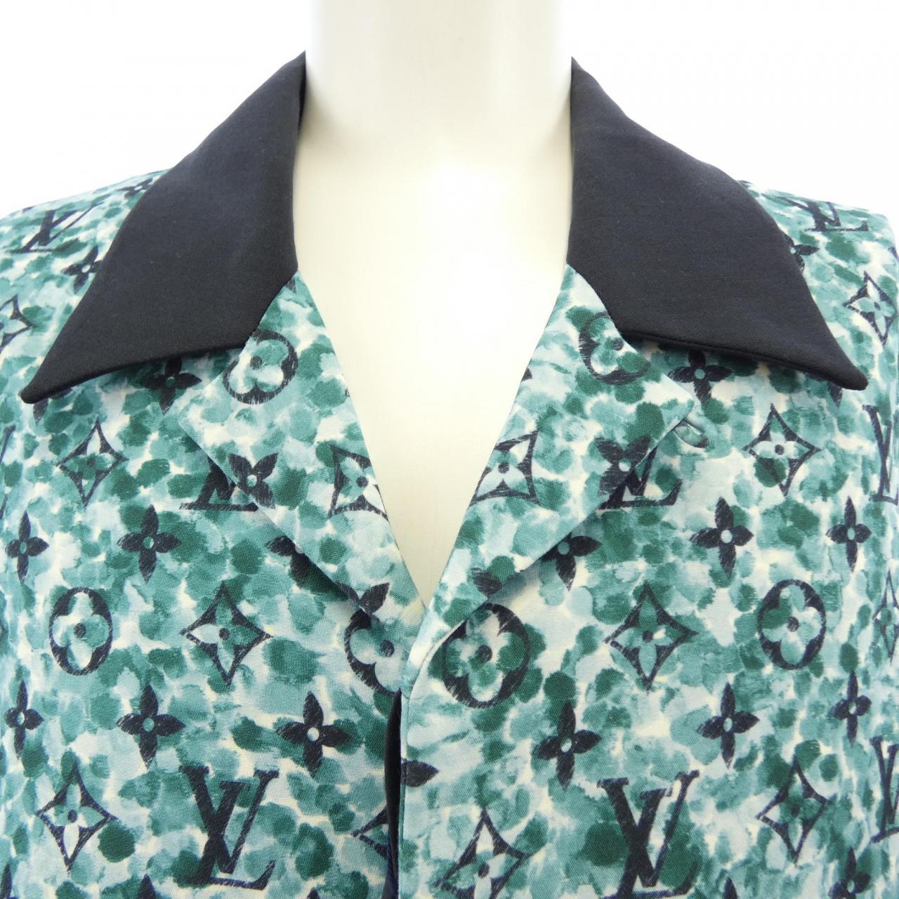 ルイヴィトン LOUIS VUITTON モノグラムクレープショートスリーブシャツ HPS25WZR1 S／Sシャツ