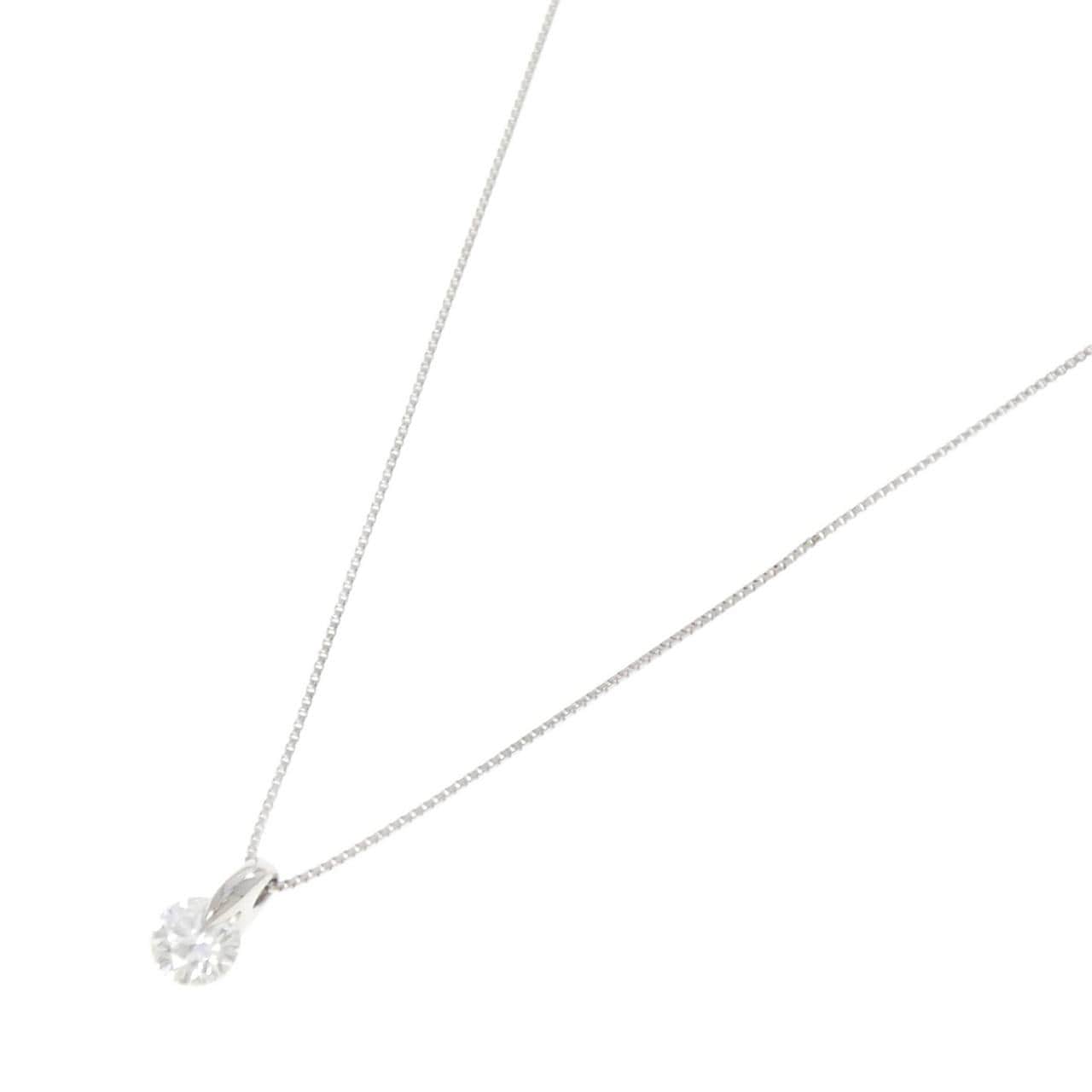 PT900/PT850 ソリティア ダイヤモンド ネックレス 0.335CT