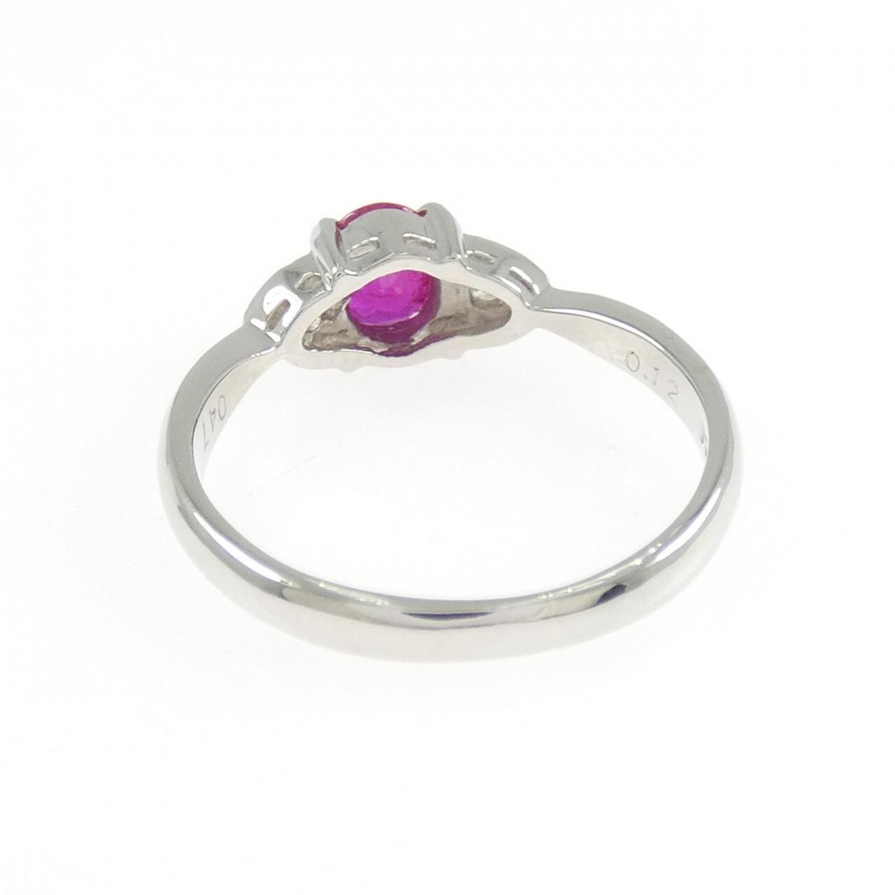 PT900 ルビー リング 0.47CT