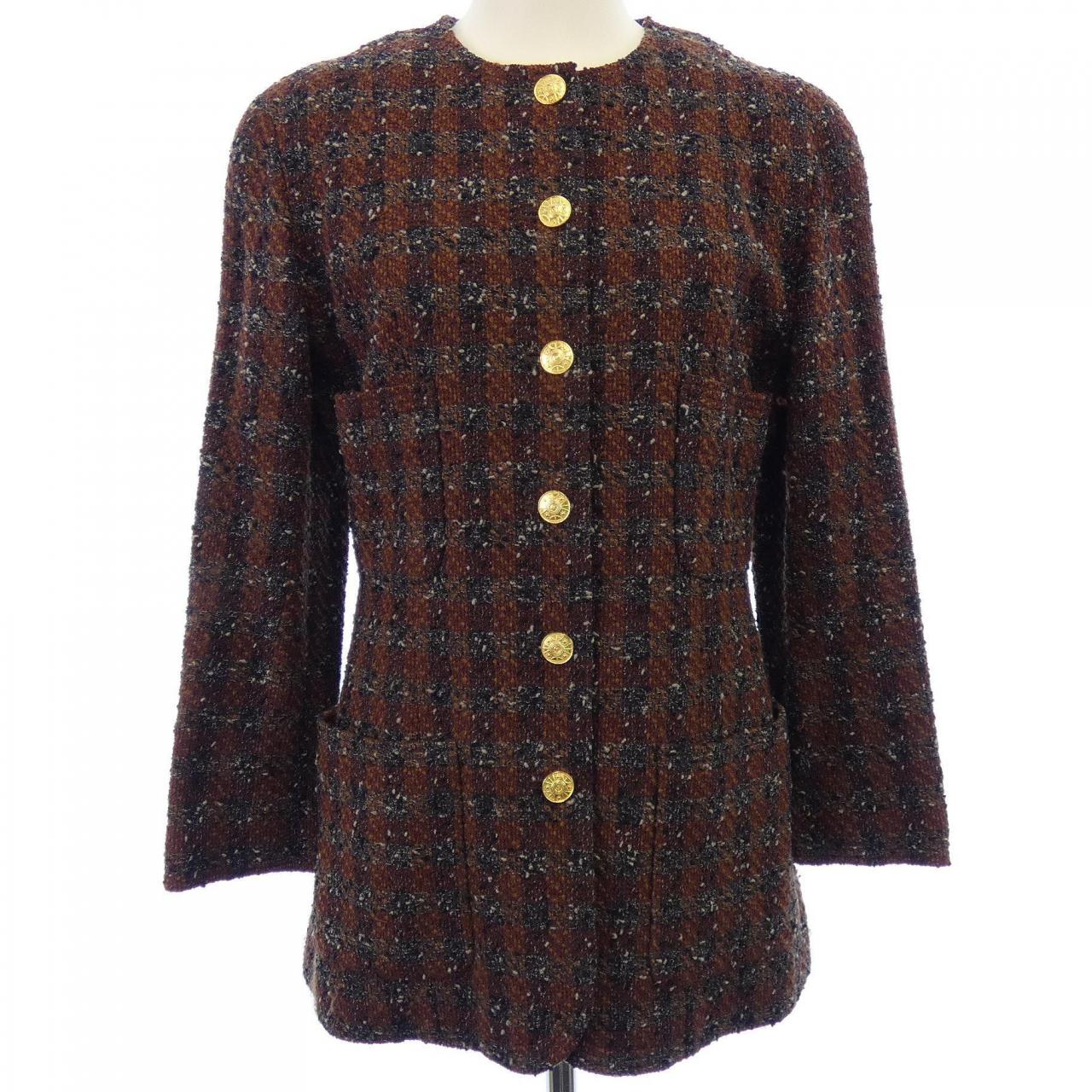 【ヴィンテージ】シャネル CHANEL 21161876 ノーカラージャケット