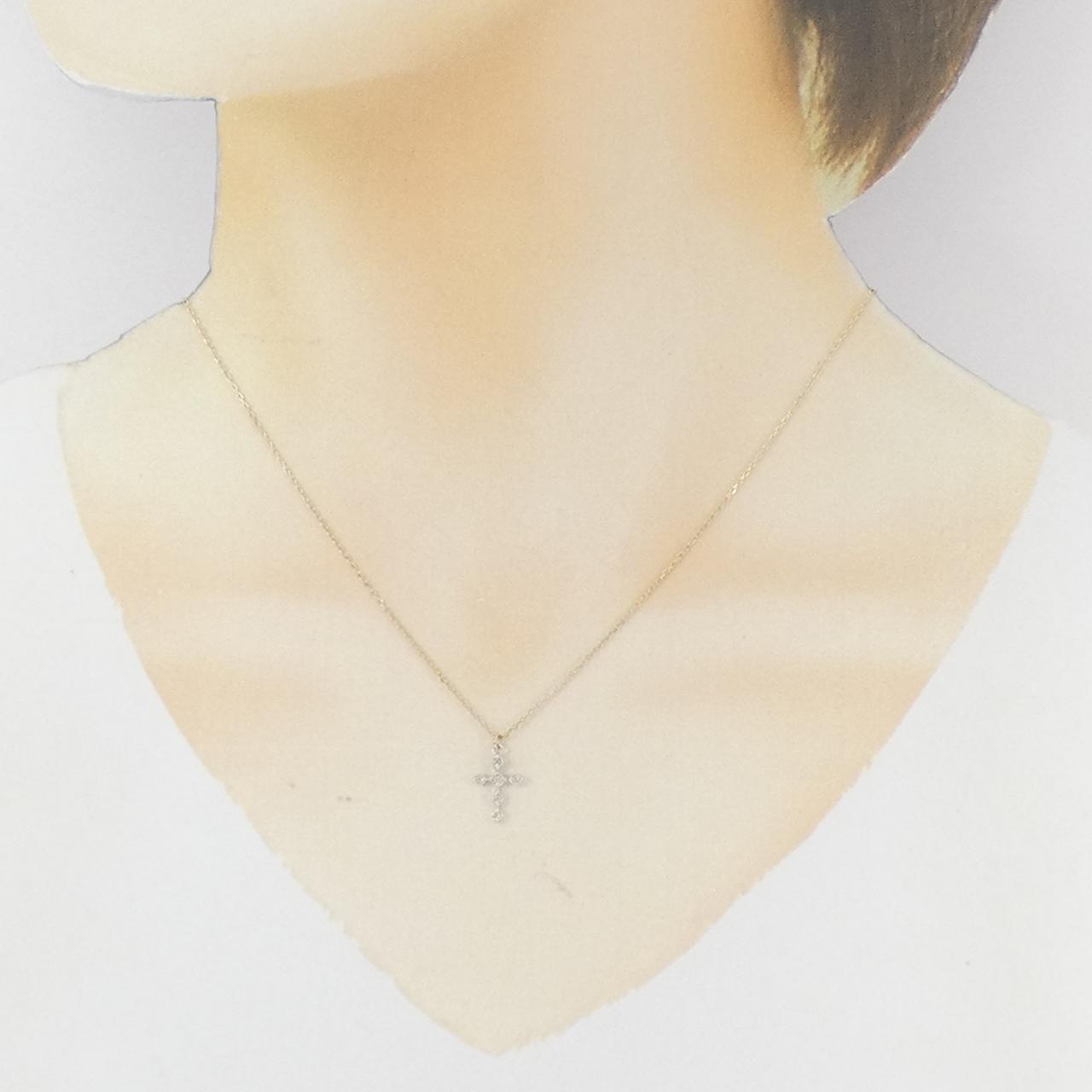 アガット ダイヤモンド ネックレス 0.03CT