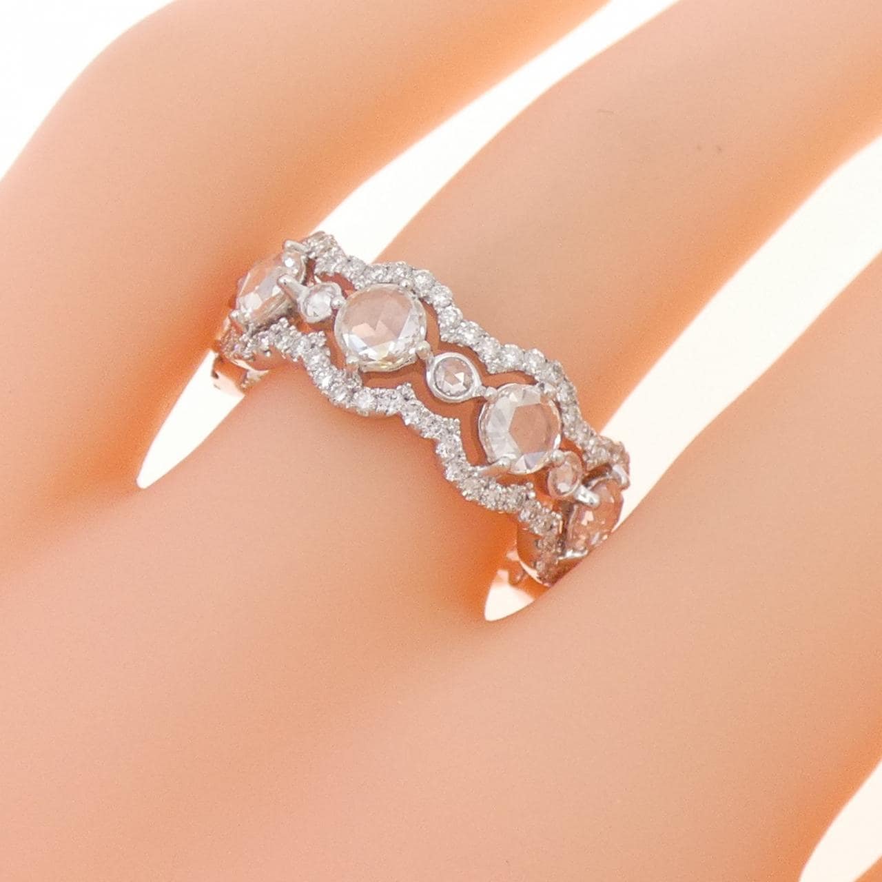18KWG ダイヤモンド リング 1.36CT