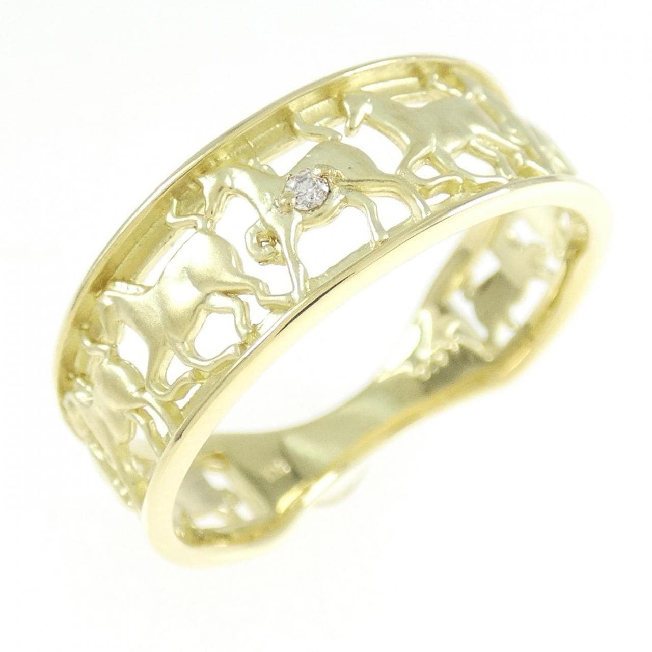 【新品】K18YG ダイヤモンド リング 0.01CT