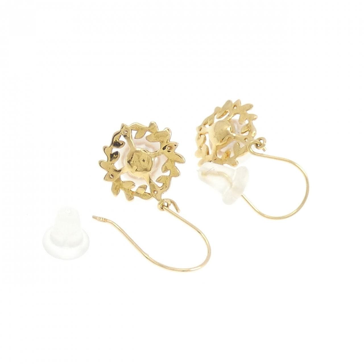 [BRAND NEW] K18YG Akoya pearl earrings 6mm