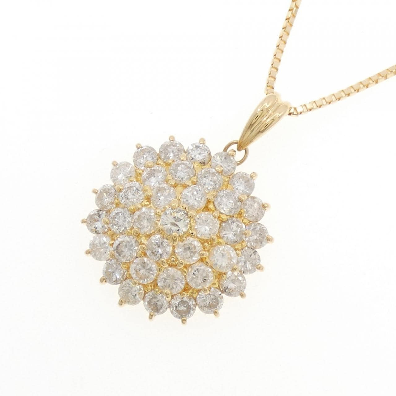 K18YG ダイヤモンド ネックレス 3.20CT