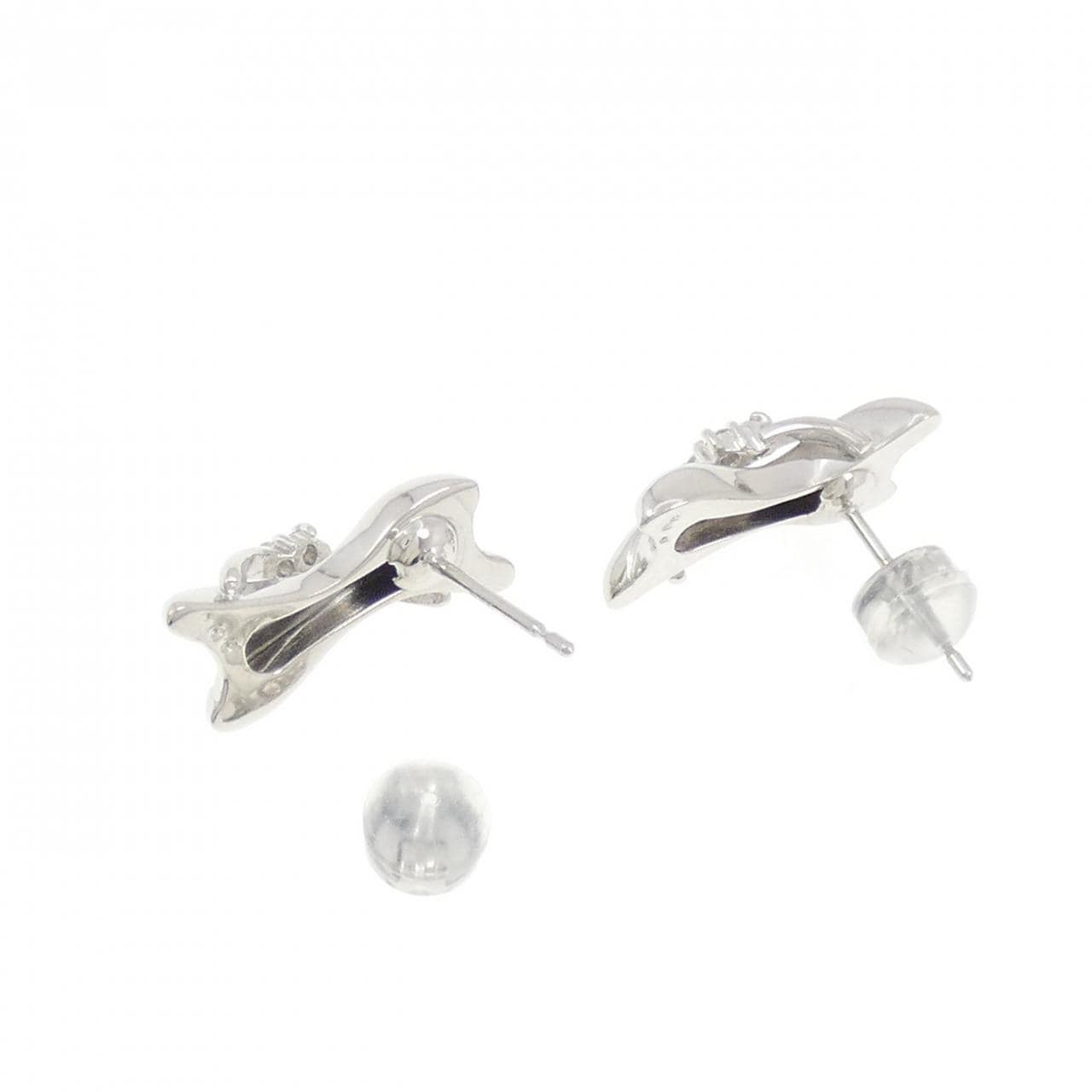 PT900 ダイヤモンド ピアス 0.10CT