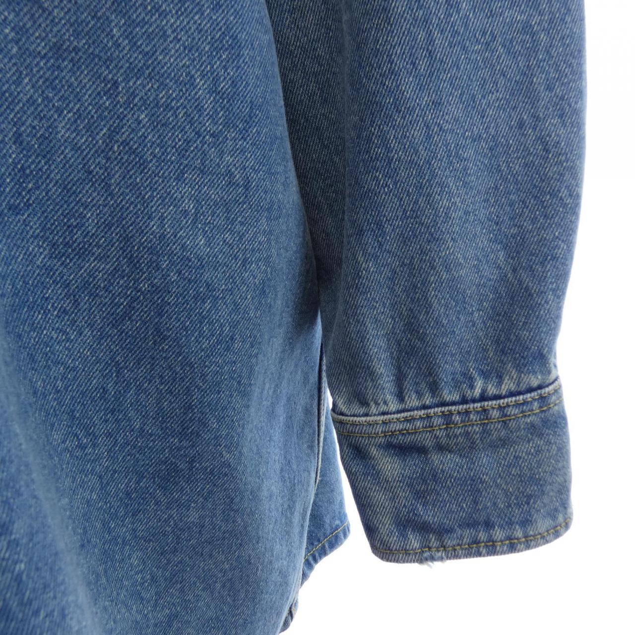 プラダ PRADA トライアングルロゴ オーバーサイズ オーガニックデニムシャツ GFC036 S212 1ZAB シャツ