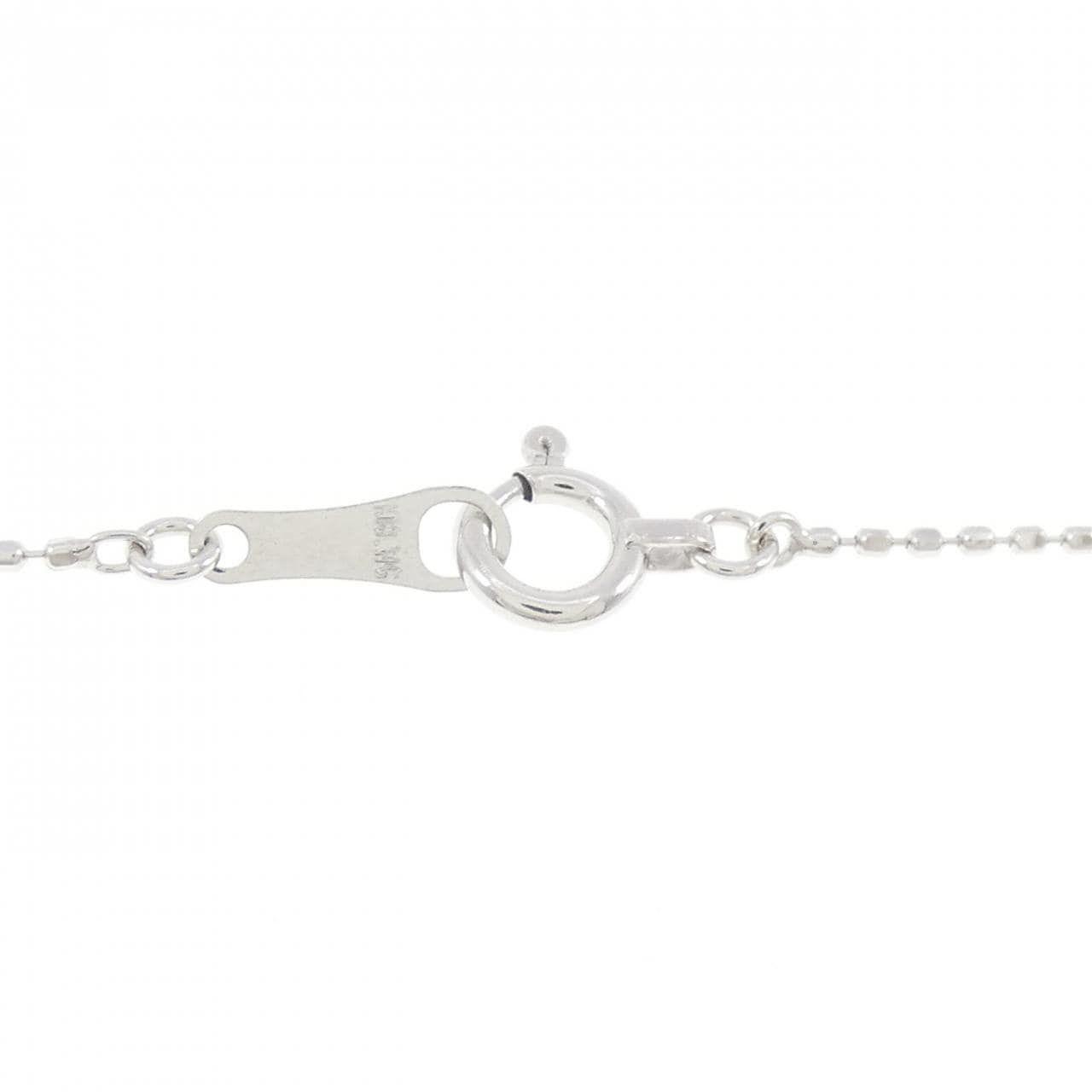 K18WG クロス ダイヤモンド ネックレス 0.1CT