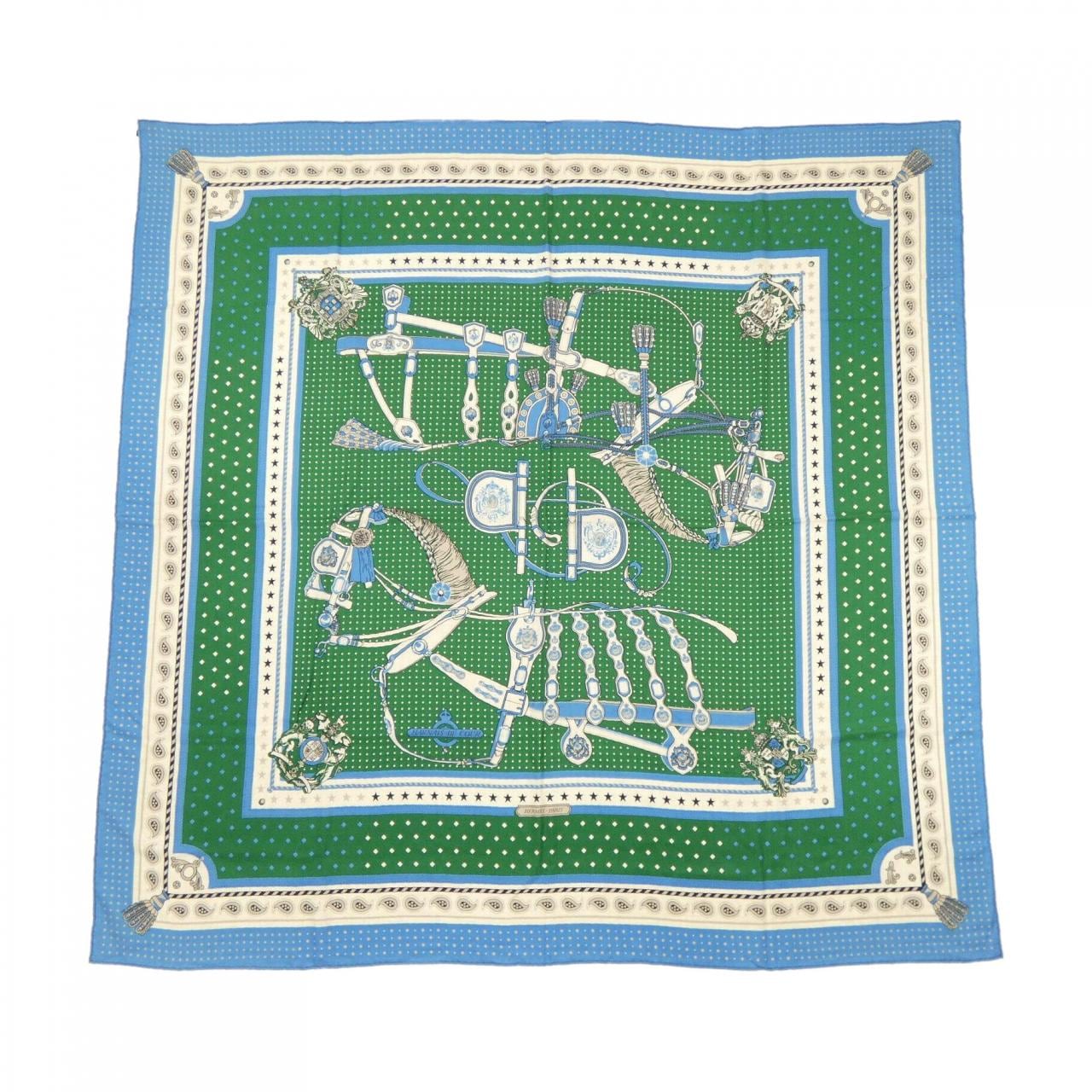 エルメス HERMES HARNAIS DE COUR BANDANA H243935S カレジェアン140 ショール