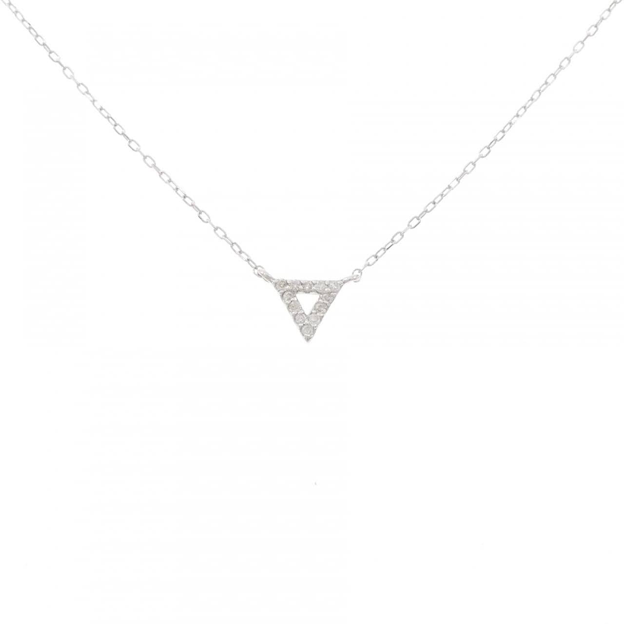 K10WG ダイヤモンド ネックレス 0.04CT